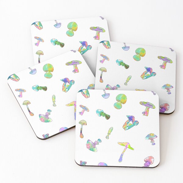 Item preview, Colourful mushrooms designed and sold by ICOAHEnding.