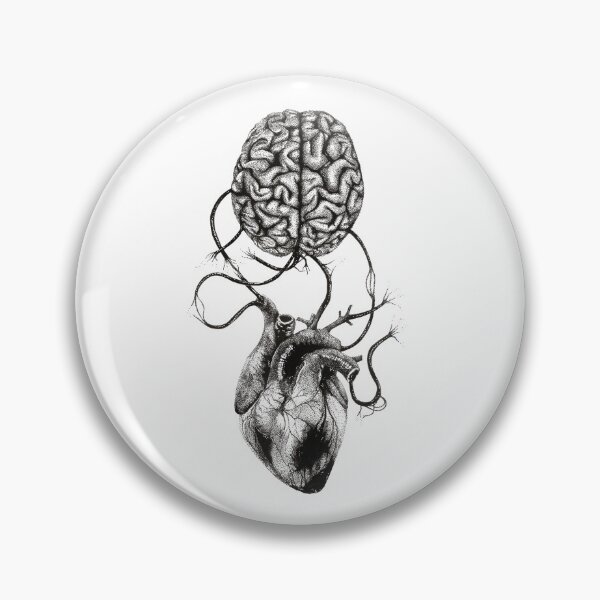 Item preview, Heart and brain designed and sold by DoughtycreARTiv.