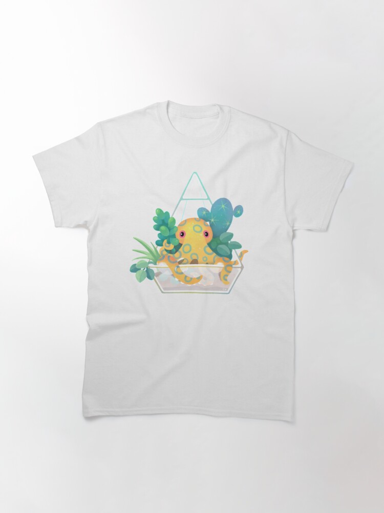 Thumbnail 2 of 7, Classic T-Shirt, Ocean terrarium - Blue ringed octopus designed and sold by pikaole.