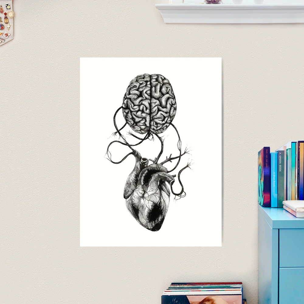 Heart and brain | Art Print