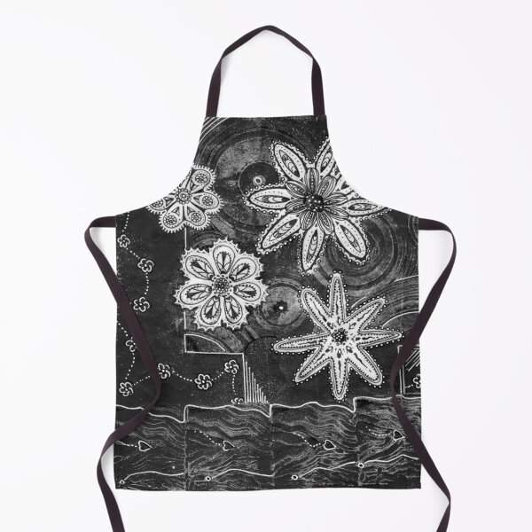 Aperçu de l'œuvre Empreinte florale et encre Tangle 1 créée et vendue par Heatherian.