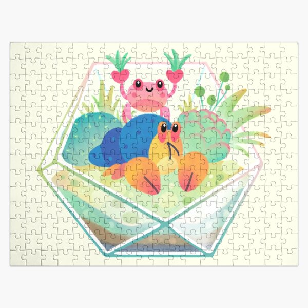 Ocean terrarium - Boxer crab, hermit crab Jigsaw Puzzle
