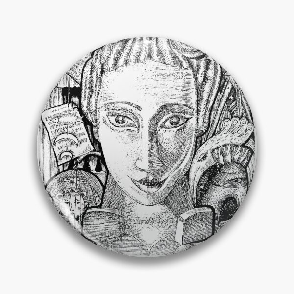 Item preview, Hurdy gurdy carved head 2 designed and sold by inkle.