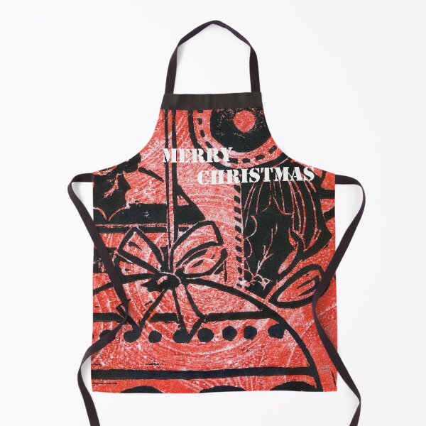 Artikelvorschau, Weihnachtskugeln 24 Frohe Weihnachten - Lino Print entworfen und verkauft von Heatherian.