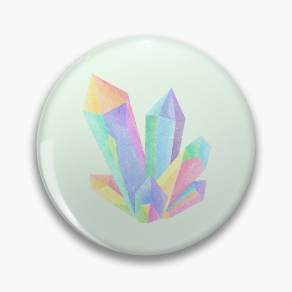 Item preview, Rainbow Pastel Crystal Illustration | Green Version designed and sold by meganmxe.