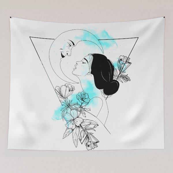 Item preview, The Woman and the Moon designed and sold by CESAR-STORE.