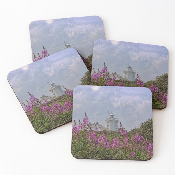 Item preview, Purple flowers with Cromer lighthouse designed and sold by Avril Harris.