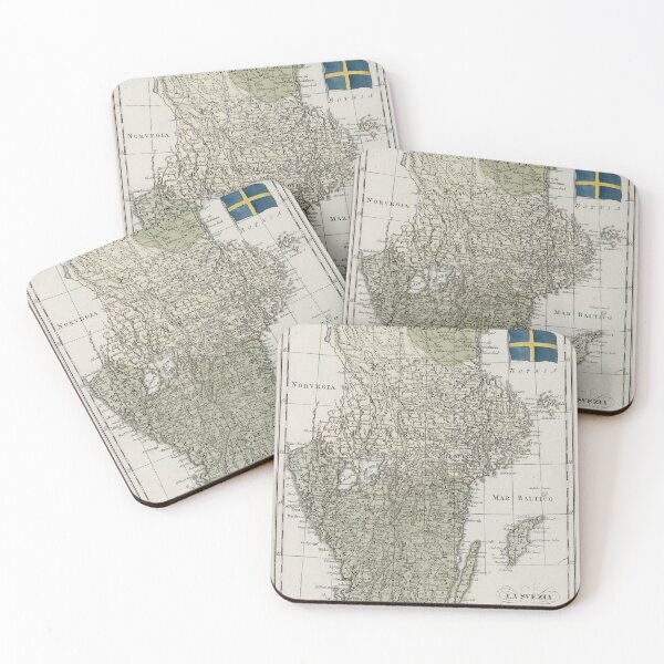 Item preview, Vintage Map of Sweden (1838) designed and sold by BravuraMedia.