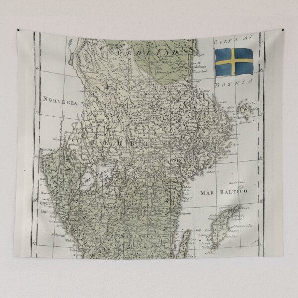 Item preview, Vintage Map of Sweden (1838) designed and sold by BravuraMedia.