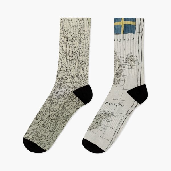 Item preview, Vintage Map of Sweden (1838) designed and sold by BravuraMedia.