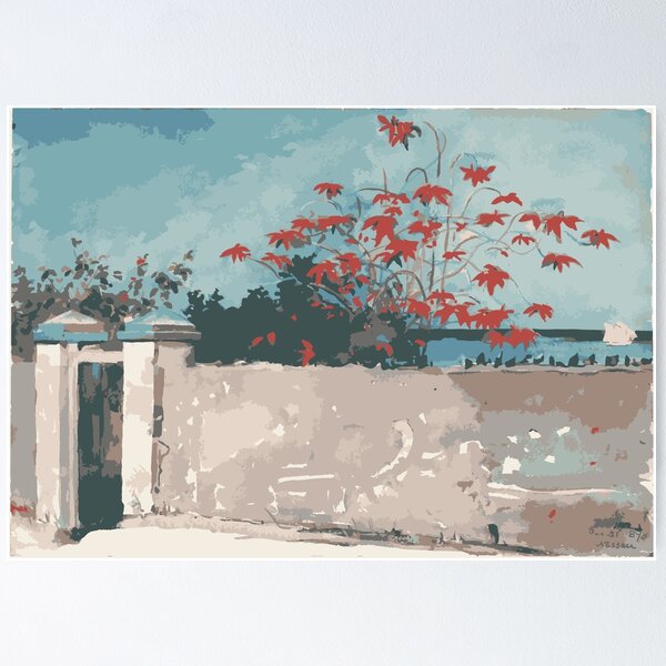 Item preview, A wall, Nassau by Winslow Homer designed and sold by nonagon.