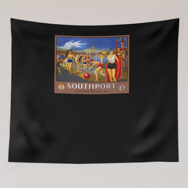 Item preview, Railway Poster Southport designed and sold by stickart-marek.