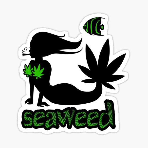 Sea, Mermaids and Weed Sticker