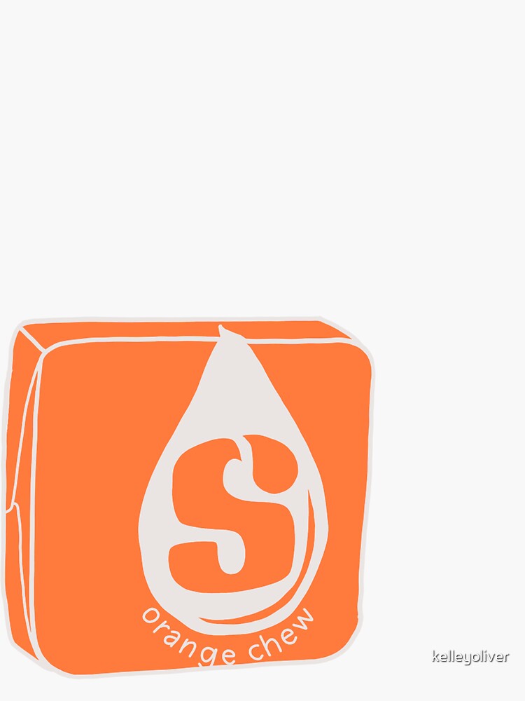 "Orange Starburst" Sticker for Sale by kelleyoliver Redbubble