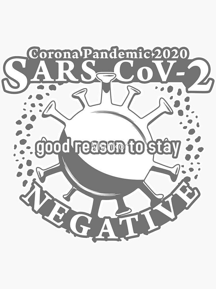 SARS-CoV badge Sticker by Mahkor