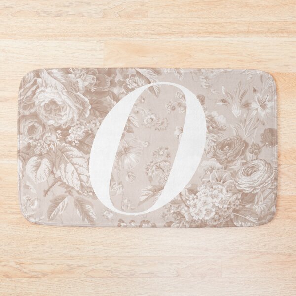 Item preview, O Letter, Vintage Alphabet - Botanical Monogram - Pastel Brown designed and sold by mydoodlesateme.