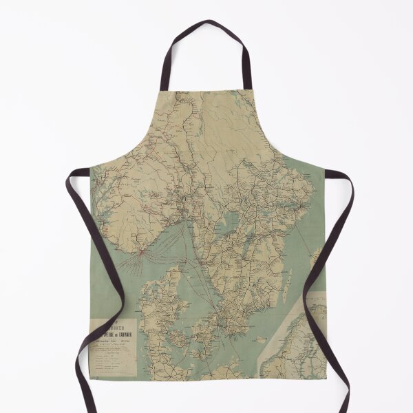 Item preview, Vintage Map of Sweden, Norway & Denmark (1897) designed and sold by BravuraMedia.