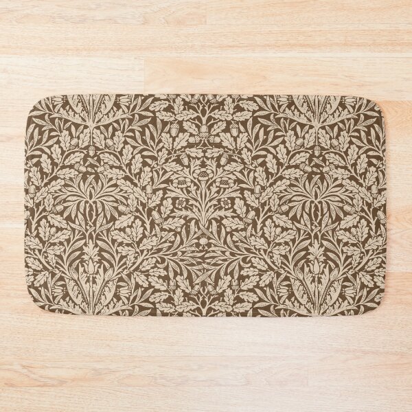 Item preview, Art Nouveau Floral Damask, Taupe and Chocolate Brown  designed and sold by Marymarice.