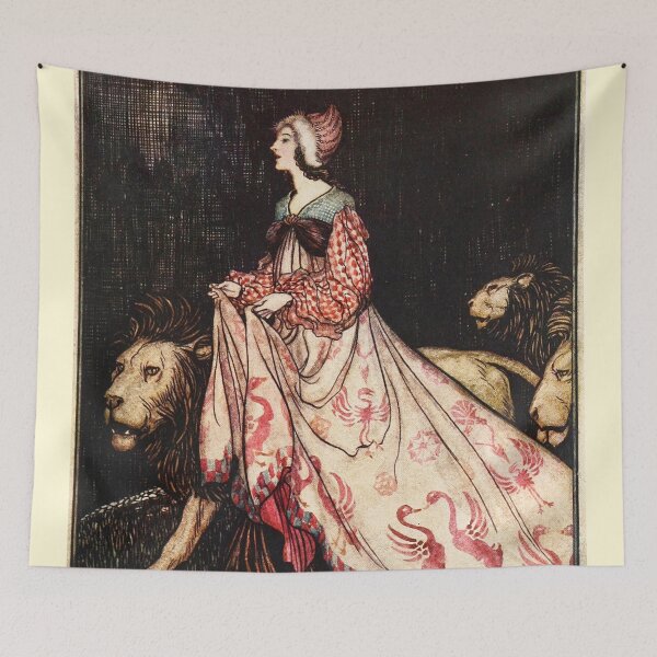 Item preview, Arthur Rackham-  Lady & the Lion designed and sold by Dreamflight.