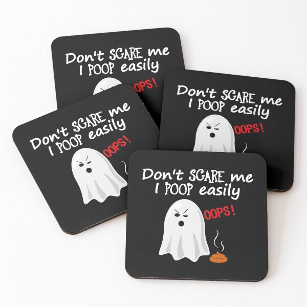 Item preview, Don't Scare Me Oops I Poop Easily - Boo Ghost Poop - Funny Halloween Boo Pooping designed and sold by gowthama.