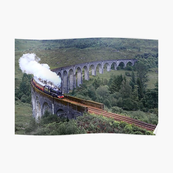 Train à vapeur sur le viaduc de Glenfinnan Poster