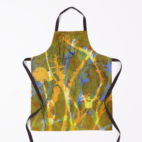 Item preview, Native Grasslands 3C Restoring Biodiversity 3 of 3 Acrylic Monoprint designed and sold by Heatherian.
