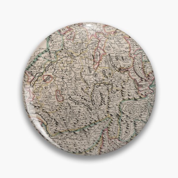 Item preview, Vintage Map of Switzerland (1721) designed and sold by BravuraMedia.