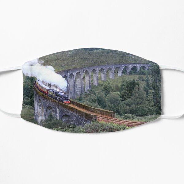 Dampfeisenbahn auf dem Glenfinnan Viaduct Flache Maske