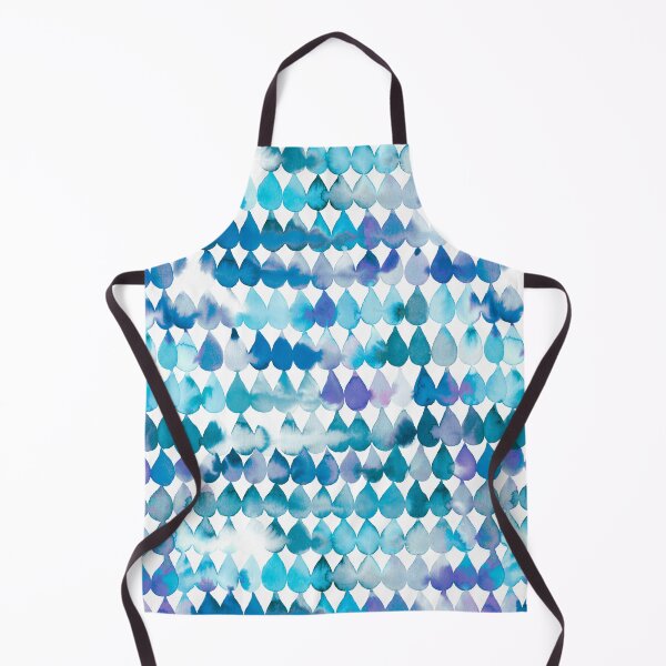 Item preview, Color rain drops - Blue storm painted with watercolor designed and sold by ninoladesign.