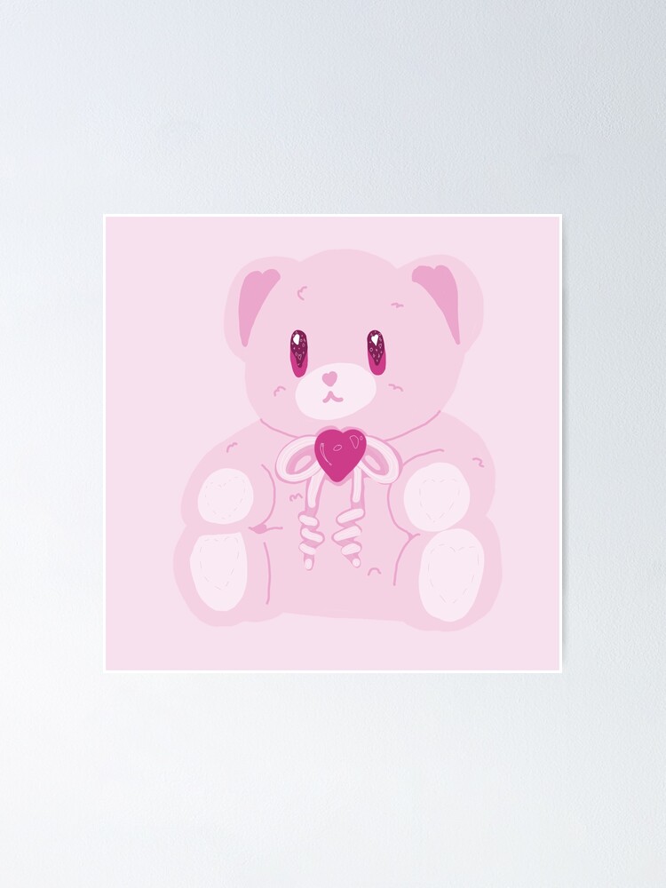 small pink teddy bear