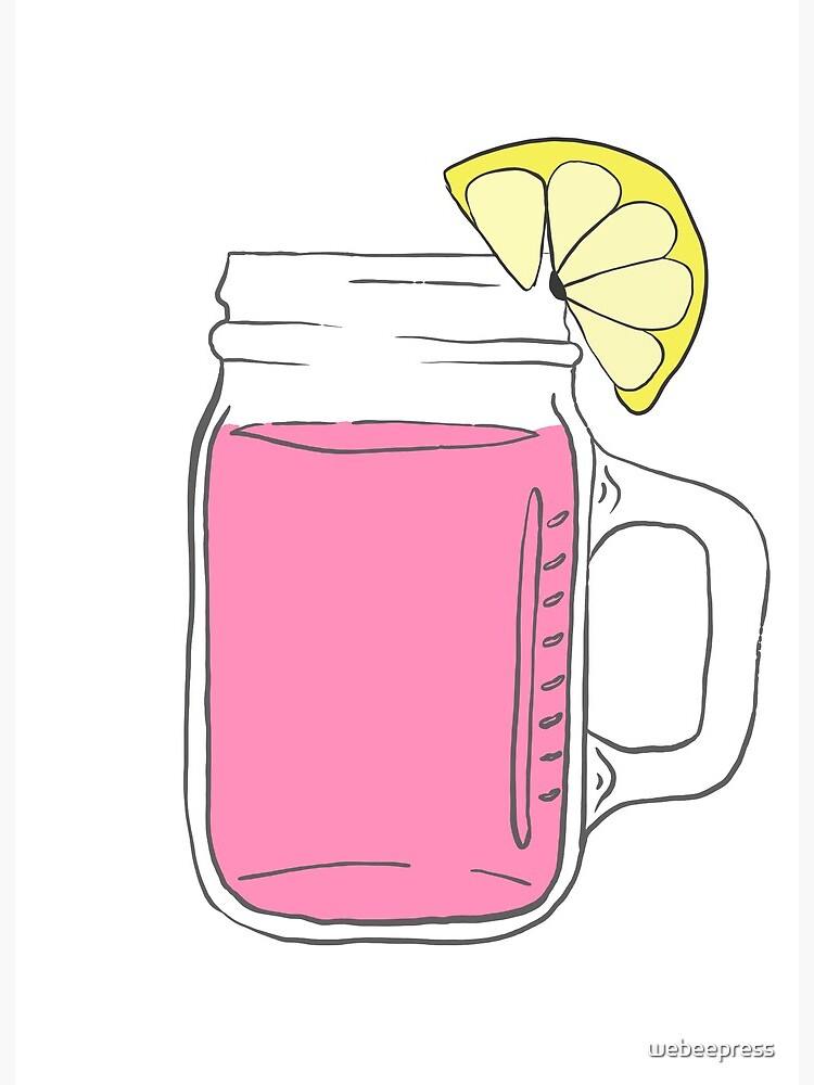 Pink Lemonade Art Board Print By Webeepress Redbubble