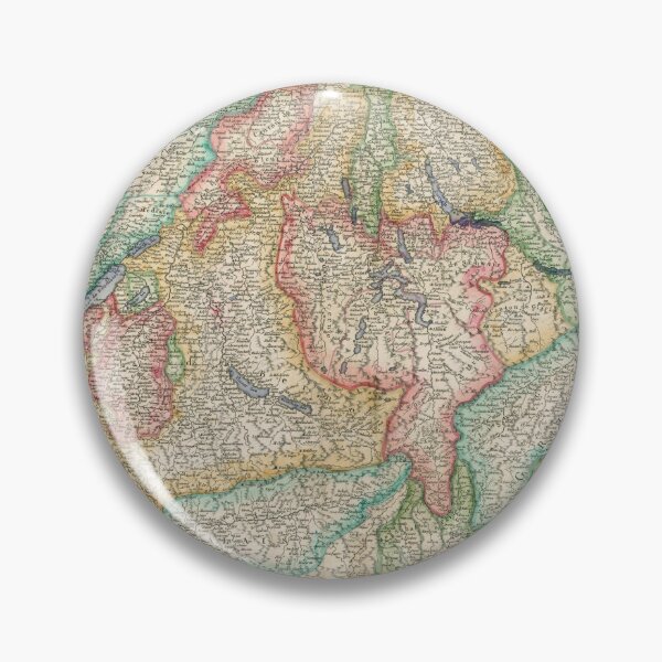 Item preview, Vintage Map of Switzerland (1755) designed and sold by BravuraMedia.