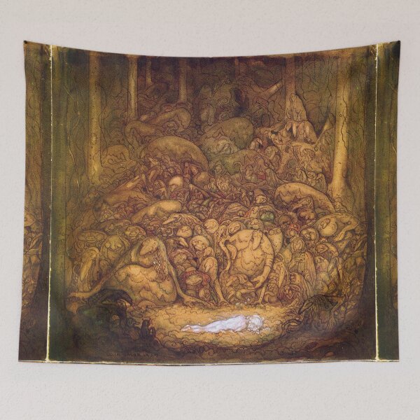 Aperçu de l'œuvre Forest of goblins Vintage John Bauer fantasy artwork créée et vendue par Vintage Designs +.