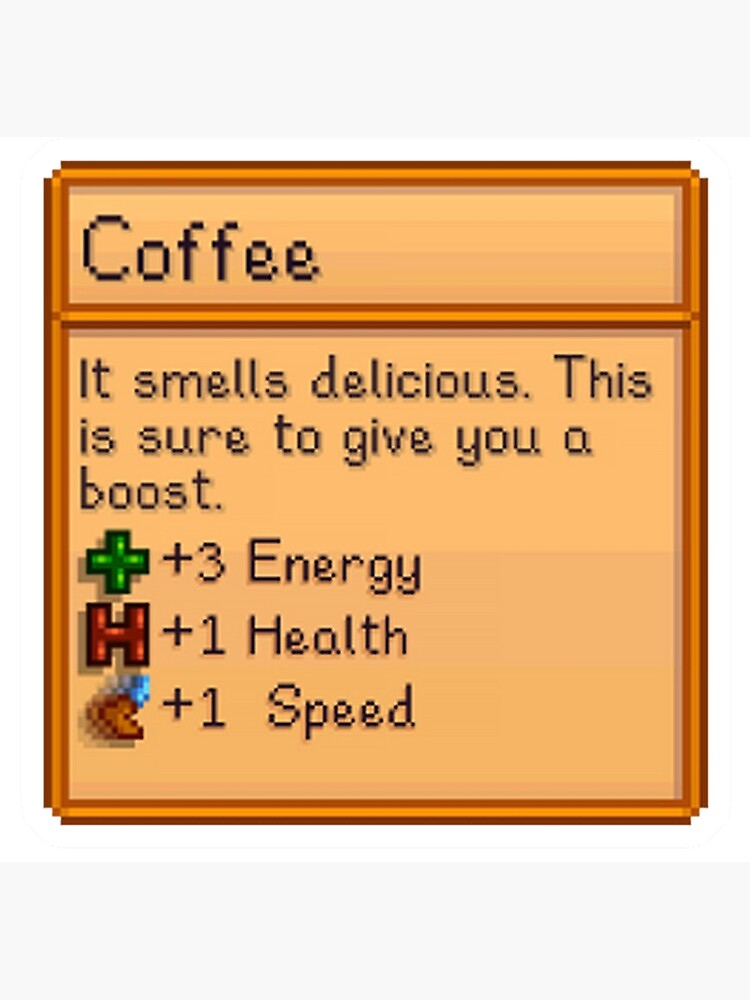 "stardew coffee transparent" Poster for Sale by gaberielle Redbubble
