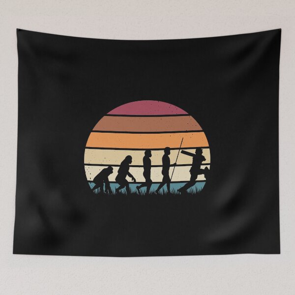 Item preview, Cricket Evolution Of Cricketer Funny Retro designed and sold by artworkbyrihen.