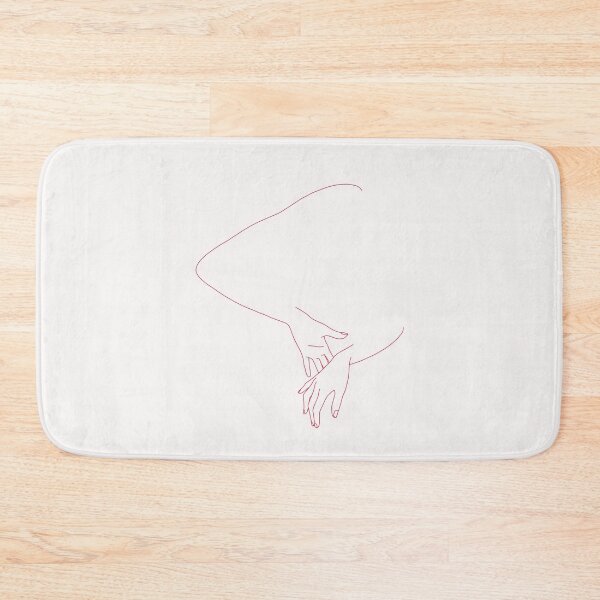 Item preview, Red hands line drawing illustration - Zorah designed and sold by TheColourStudy.