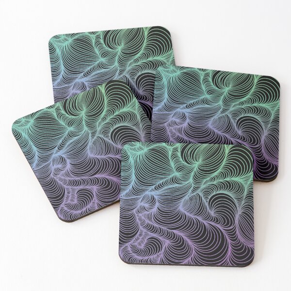 Item preview, Psychedelic  Cool Colors Line Design   designed and sold by Regan Crowley.