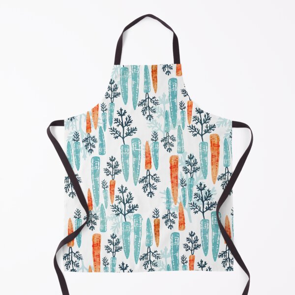 Item preview, Watercolor carrot repeat on white designed and sold by adenaJ.