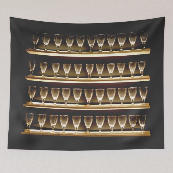 Item preview, Lighted glass stemware shelves for sale designed and sold by EstelleRossetti.
