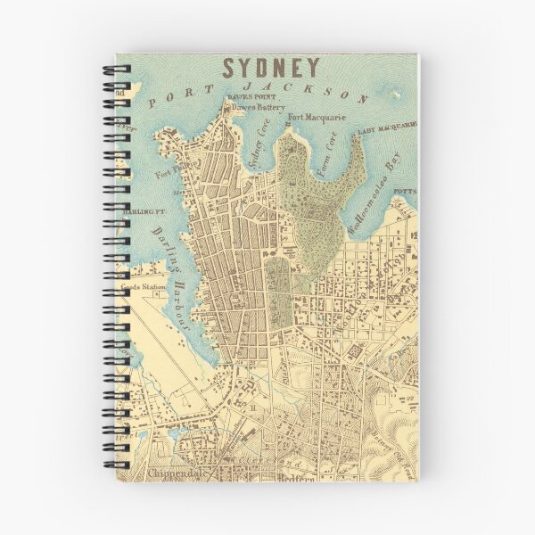 Item preview, Vintage Map of Sydney Australia (1858) designed and sold by BravuraMedia.