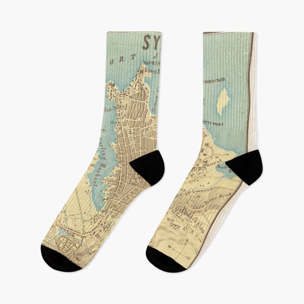 Item preview, Vintage Map of Sydney Australia (1858) designed and sold by BravuraMedia.