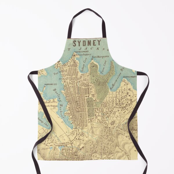Item preview, Vintage Map of Sydney Australia (1858) designed and sold by BravuraMedia.
