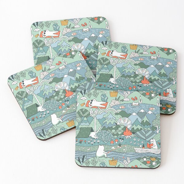 Item preview, The day on lake with white Cat. Cats weekend. Nature anti stress  designed and sold by kostolom3000.