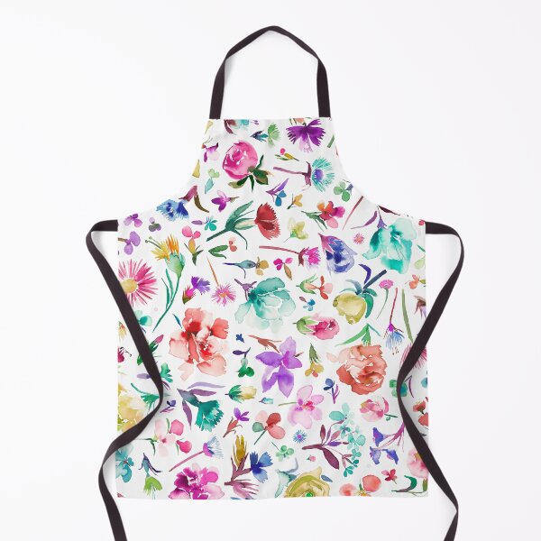 Item preview, Cottagecore Spring flower buds - Small flowers botanical - Black multicolored garden designed and sold by ninoladesign.