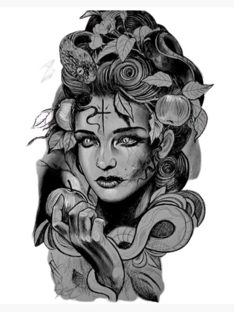 I had no idea what to draw. Medusa Appeared. : r/drawing