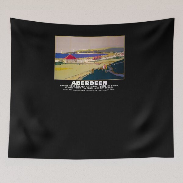 Item preview, Railway Poster Aberdeen designed and sold by stickart-marek.