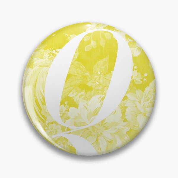 Item preview, Q Letter, Vintage Alphabet - Botanical Monogram - Lemon Yellow designed and sold by mydoodlesateme.