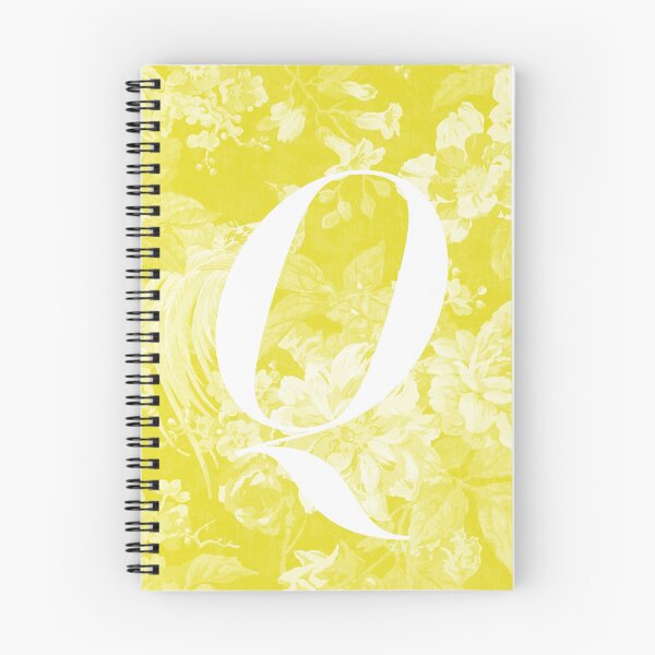Item preview, Q Letter, Vintage Alphabet - Botanical Monogram - Lemon Yellow designed and sold by mydoodlesateme.