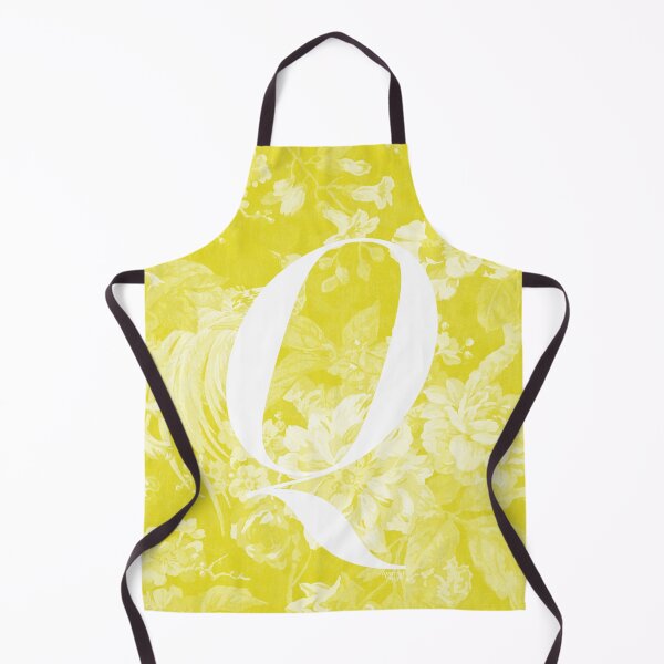 Item preview, Q Letter, Vintage Alphabet - Botanical Monogram - Lemon Yellow designed and sold by mydoodlesateme.