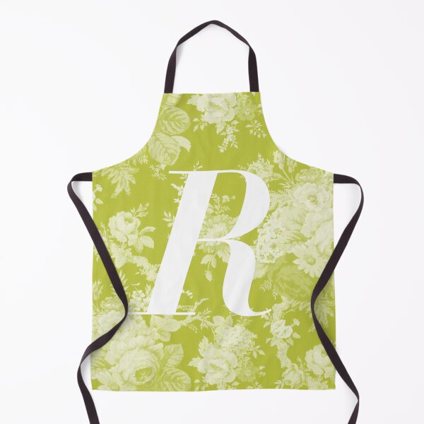 Aperçu de l'œuvre Lettre R, Alphabet Vintage - Monogramme Botanique - Vert Chaud créée et vendue par mydoodlesateme.